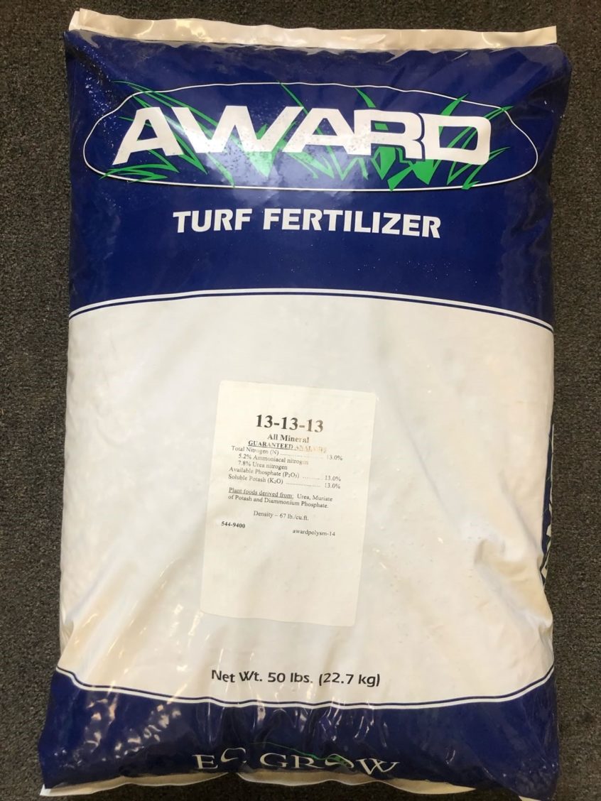 Starter Fertilizer New Grass Fertilizer Grass Seed Fertilizer   Award Turf Fertilizer Front 846x1128 